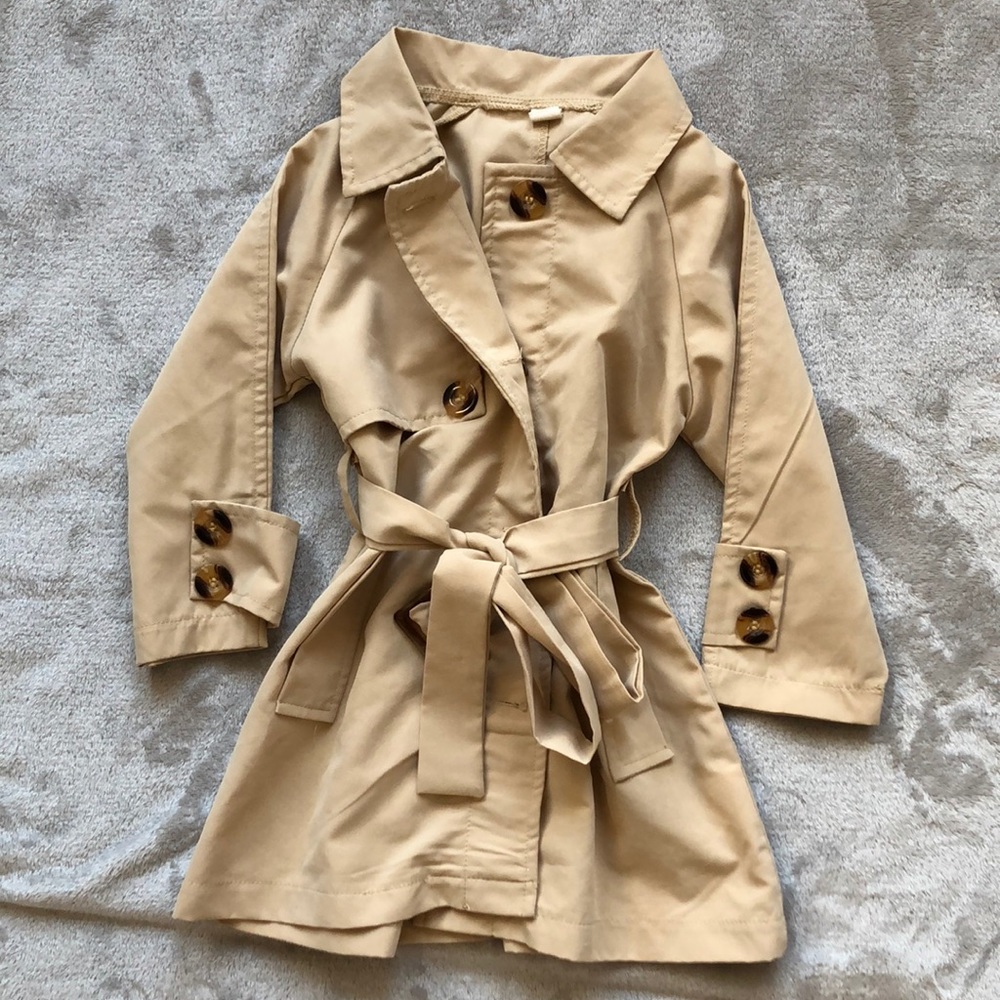SHEIN Toddler Boy Trench Coat